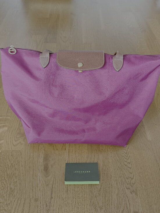 Longchamp Handbags - Longchamp Le Pliage Large Nylon Tote Bag - Raspberry/Magenta/Purple (Pre-Loved)